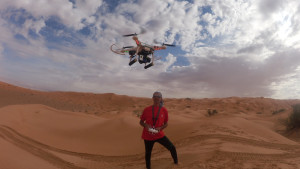 Paolo Goglio, drone Phantom Dji nel deserto del Sahara